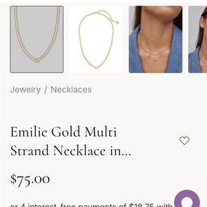 Gold Multi Strand Necklacekendra Scott